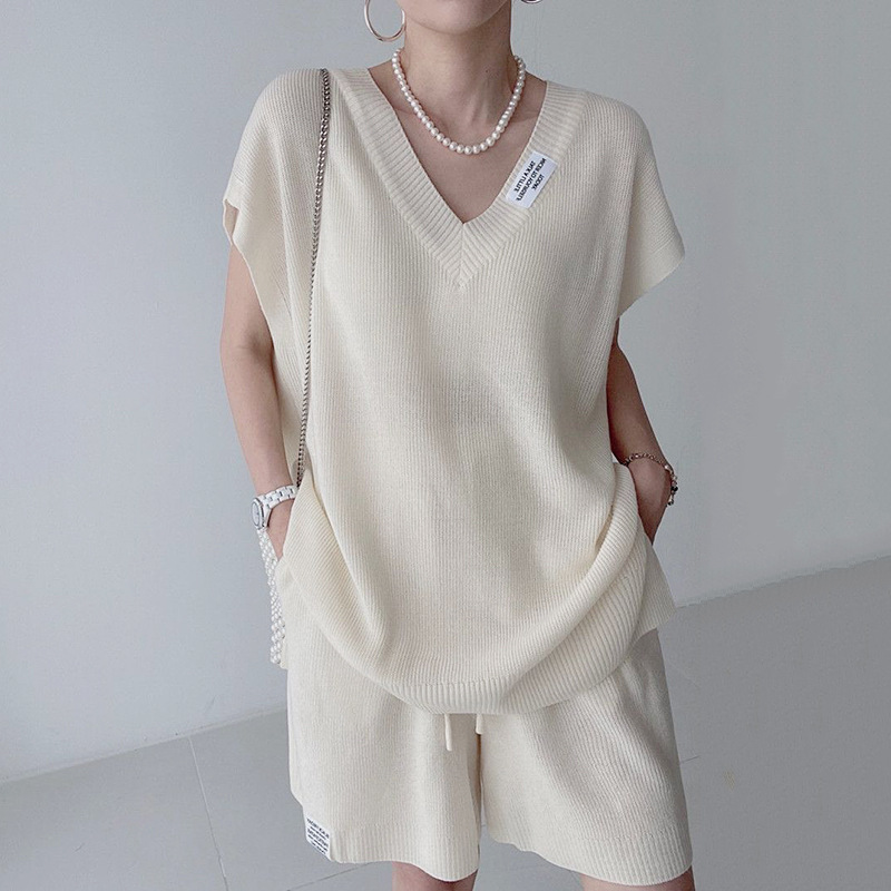 Short Linen Drawstring - Conjunto Feminino de Duas Peças em