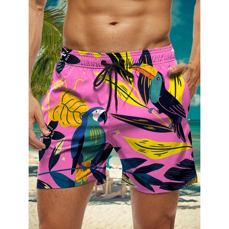 Abacaxi papagaio gráfico calçõ - Trunks Board Surf avaliação e preço