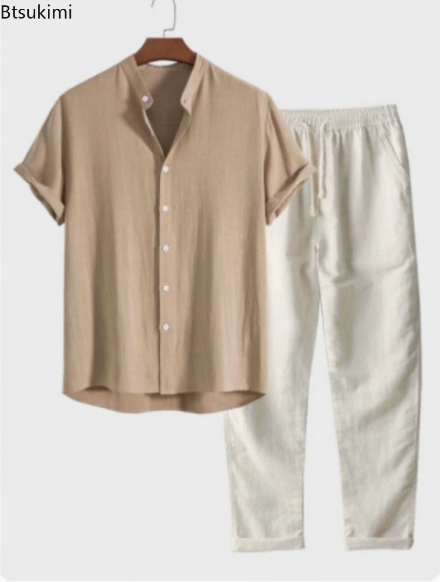 Conjunto Masculino de Moda 202 - Short Linen Drawstring avaliação e preço