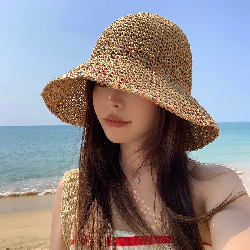 Chapéu de palha para mulheres, - Bucket Hat Straw avaliação e preço