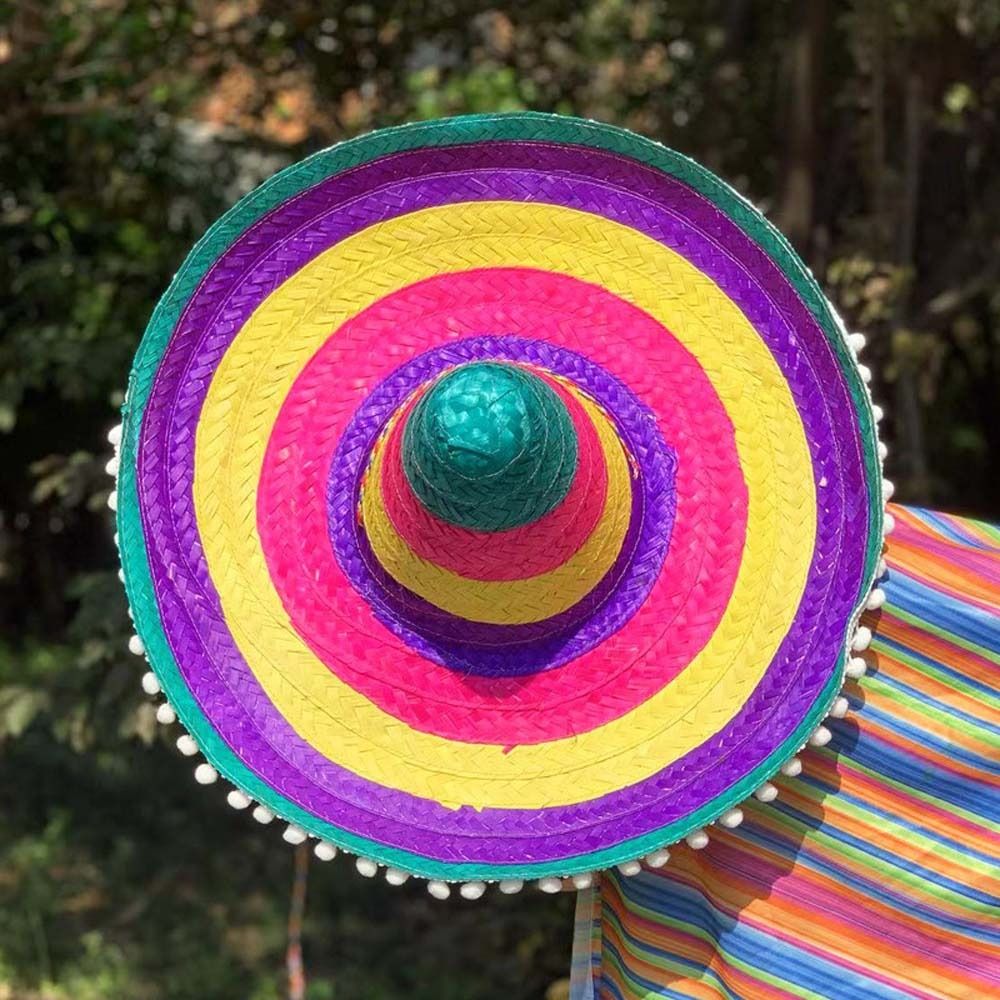 Chapéu de festa mexicano de ab - Bucket Hat Straw avaliação e preço